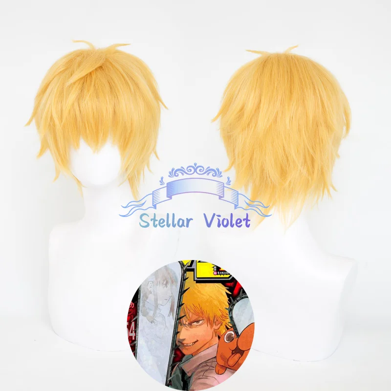 Reze شعر مستعار تأثيري مقاومة للحرارة أنيمي بالمنشار رجل ماكيما تأثيري تأثيري بيروكات صناعية Denji Power Himeno Mitaka Asa شعر مستعار الطرف