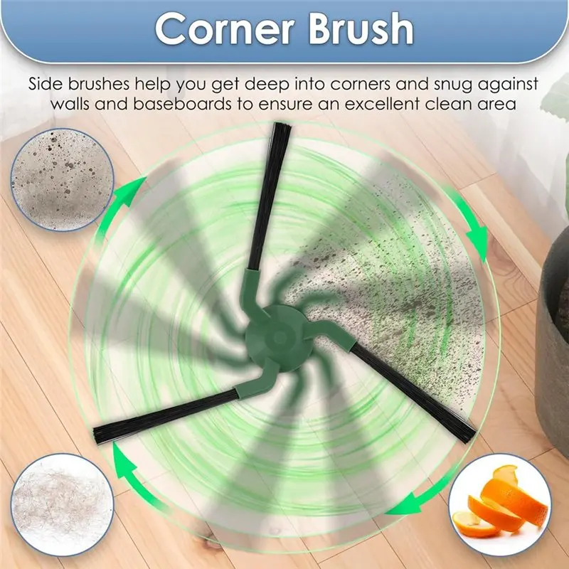 

Комплект запасных частей для Irobot Roomba Max 705 Combo: аксессуары для пылесоса, основная и боковые щетки, мешки для сбора пыли, фильтры, роликовая швабра - [BWASCLIM]