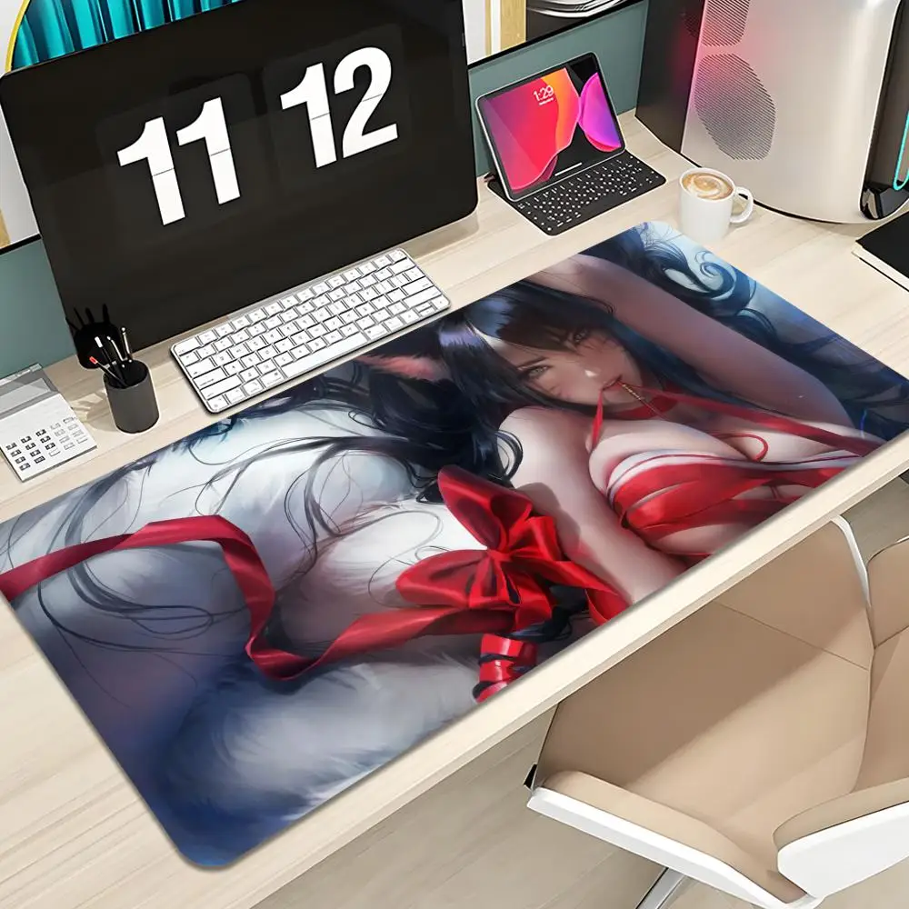 

League of Legends Ahri Mouse Pad Keyboard Mousepad lauge 1200X600 mm Desk Mat PC Gamer Office Carpet Home Table pad