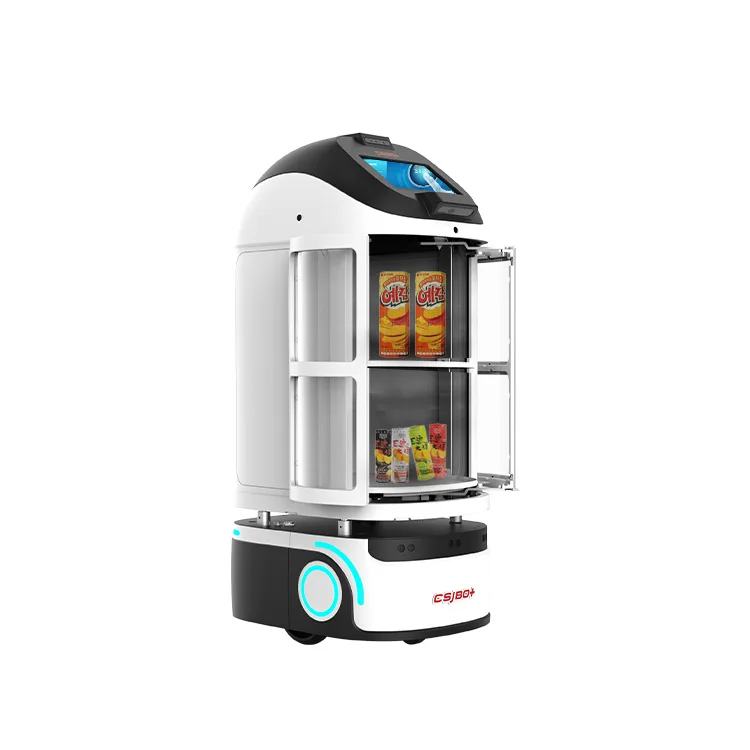 Newly arrived hotel catering robot coffee shop restaurant waiter service robot car office building service self elevator