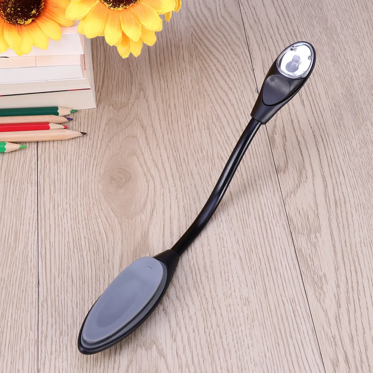

Compact Flexible Clip on Book Light LED Reading Lamp Portable Desk Lamp for Outdoor Indoor Activities Grey Read Light