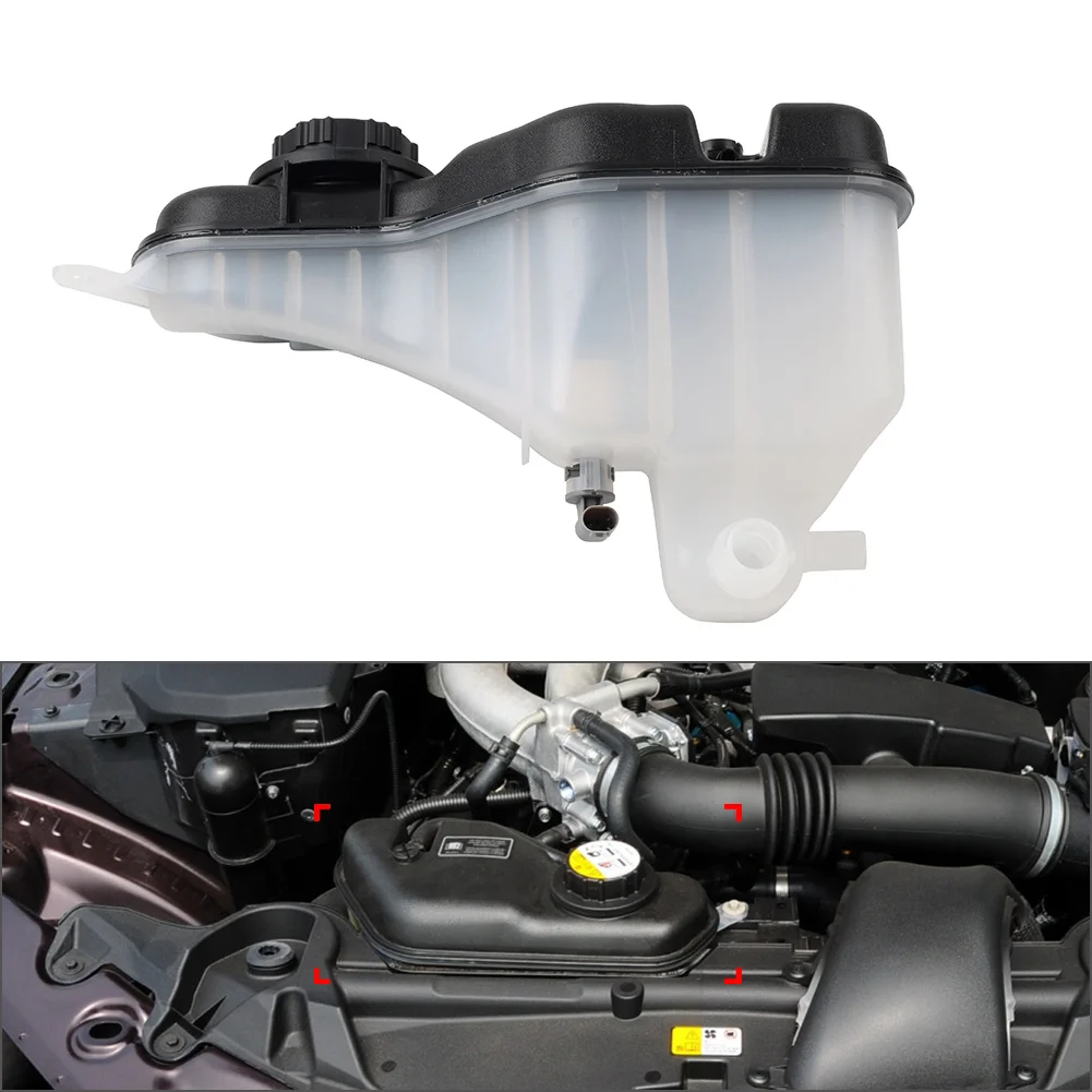 Reservoir Tank Coolant Overflow Bottle Expansion Tank 1Pc For Jaguar XF 3.0 / 3.5 / 4.2 2008-2015 Black  White