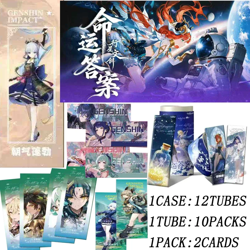 

240 шт./Genshin Impact Cards Booster Box, официальная коллекция аниме-коллекций, подарок в японском стиле для фанатов