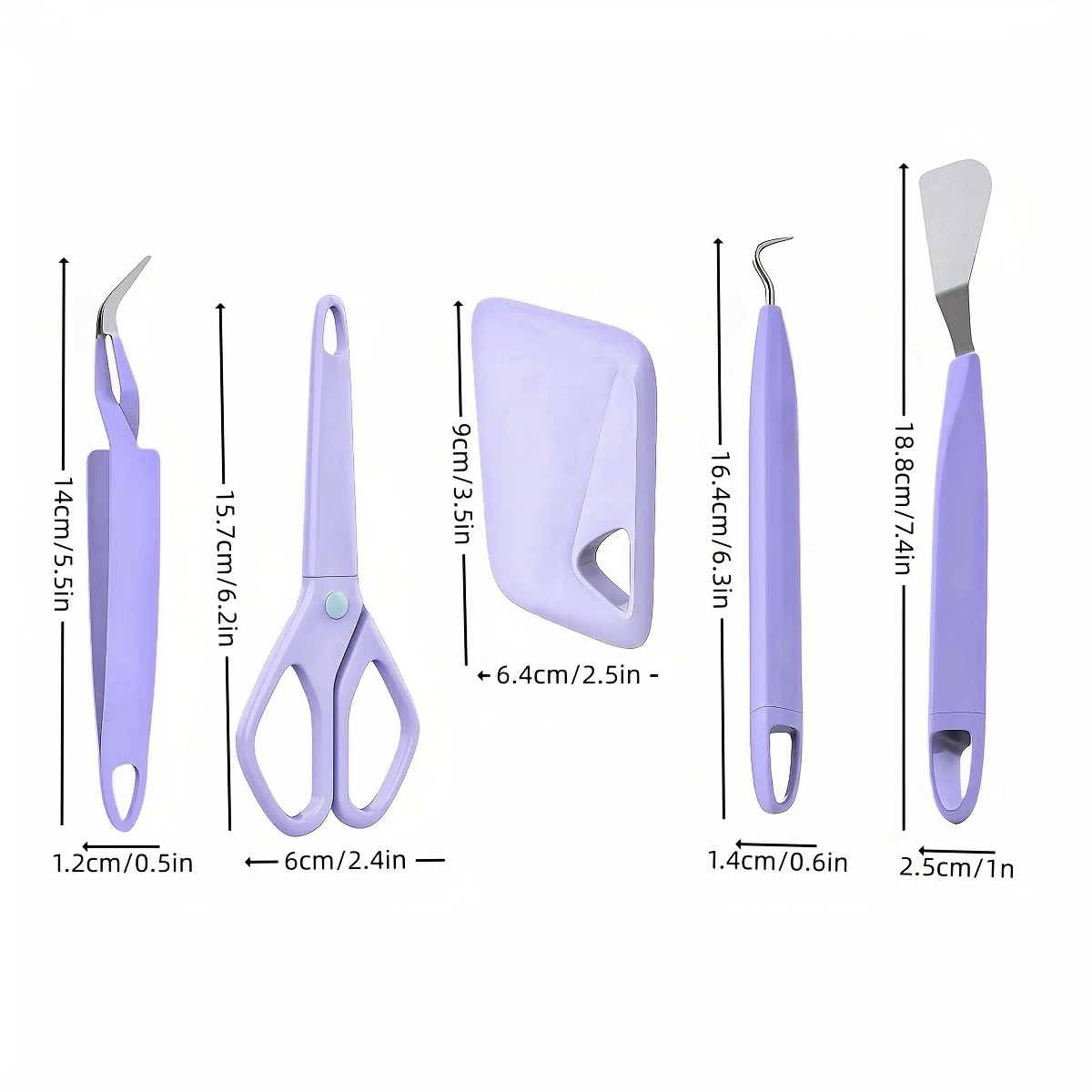 Purple Stainless Steel Vinyl Weeding Tools, Suitable for Cricut and Silhouette Siser & Oracal, for Vinyl Weeding