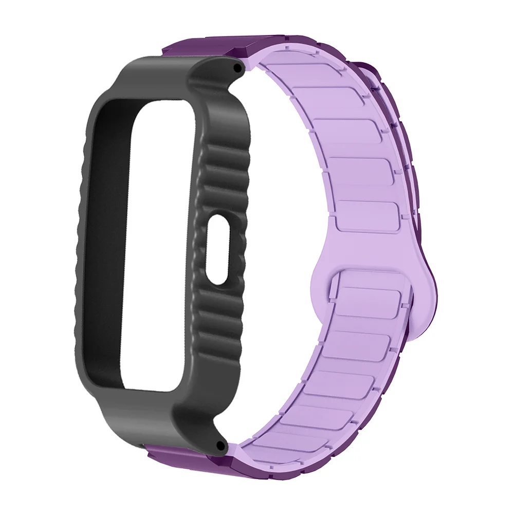 

Quick Release Magnetic Strap + Silicone Case For Huawei Band 8 8NFC 9 9NFC 10 10NFC Bracelet Armor Style Sport Watch Band Band