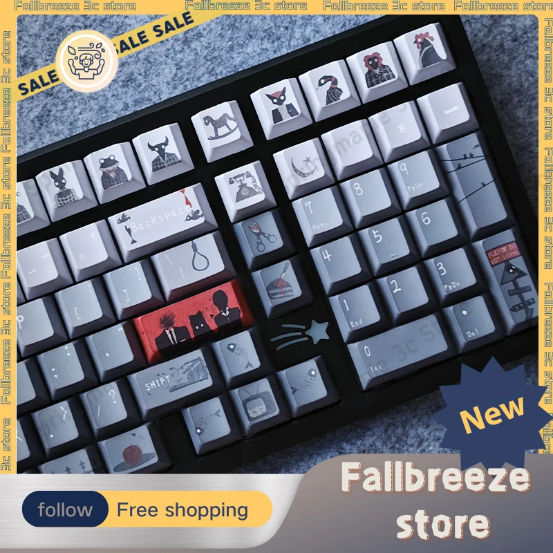 

Original Customized Keycaps 140keys Cherry Profile PBT Thermal Sublimation For Most Gaming Mechanical Keyboard For Pc Accessorys