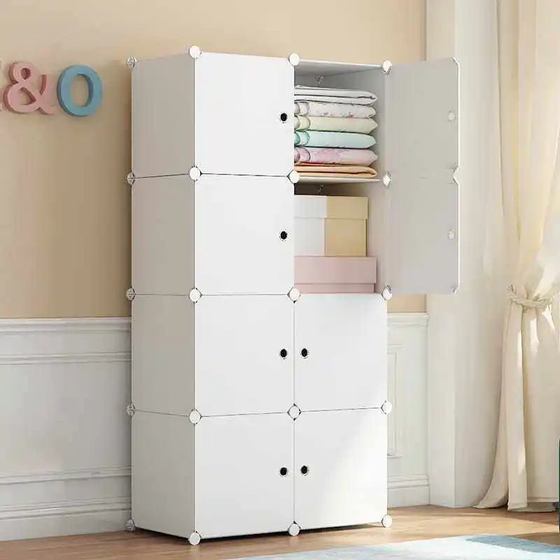 

Modern Display Wardrobe Open Cabinet Plastic Living Room Partitions Bedroom Organizer Wardrobe Storage Ropero Hotel Furniture