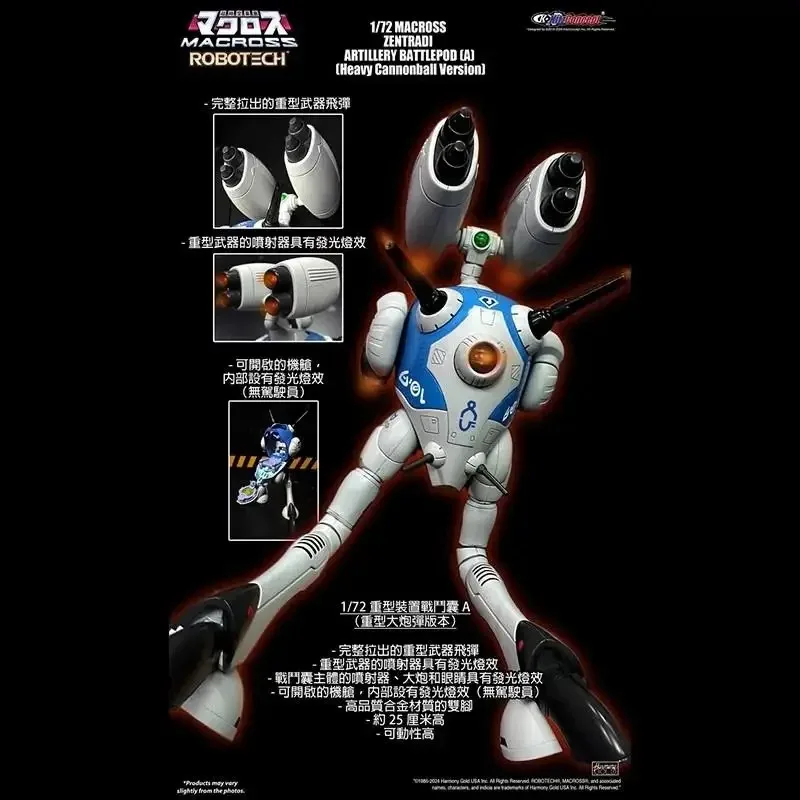 Auf Lager KitzConcept MACROSS Heavy Equipment REGULT Battle Bag Large Bullet Edition 1/72 Spielzeugsammlung Geschenke