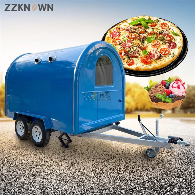 Concession Double Axis Mobile Food Trailers, Entièrement équipé, Fruit Matut, Glace, Friteuse, Chips, Hot Dogs, Kiosque, Van