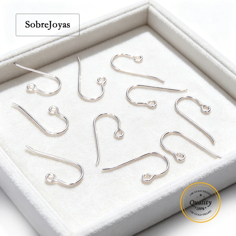 925 Sterling Silver French Ear Wire Loop - Smooth Surface Jewelry Components for Earring Findings - Wholesale