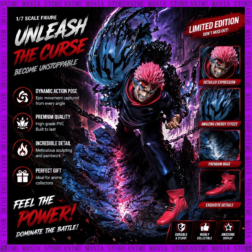 New Jujutsu Kaisen Yuji Itadori Kento Kei GK Statue 1/6 Scale Painted S+ Face Sculpt Anime Collectible Model Desktop Gift