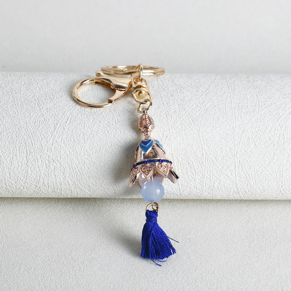 Juego Genshin llavero de impacto Wanderer soldado disperso campana Cosplay llavero Anime Fan fiesta disfraz Prop