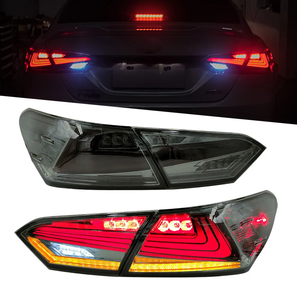 Tail lights For Toyota Camry 2018-2021  Taillights LED Lamps Auto Accessorie Start-up Animation Sequential Breathing Turn Signal