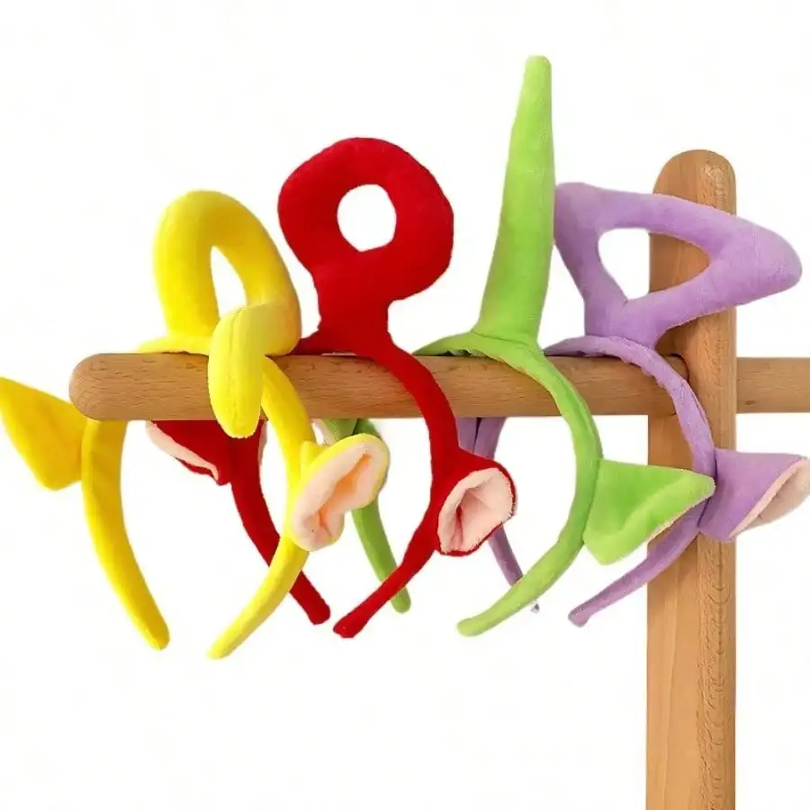 

Anime 4 Color Teletu Dobble Baby Headband Anime Cartoon Action Toy Doll Headband Cute Hair Clip