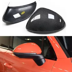 Real Carbon Fiber Car Side Mirror Covers Rearview Mirror Covers Caps Add On For Porsche Cayenne 958 2011-2022