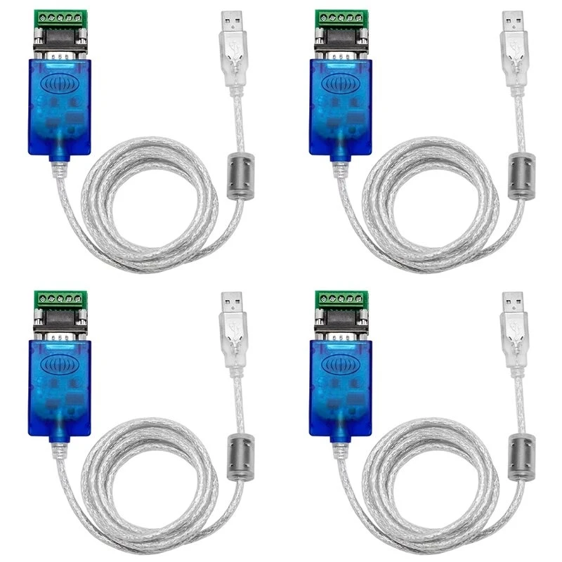 4X USB To 485/422 Serial Cable Industrial Serial RS485 To USB Communication Converter UT-890A-N