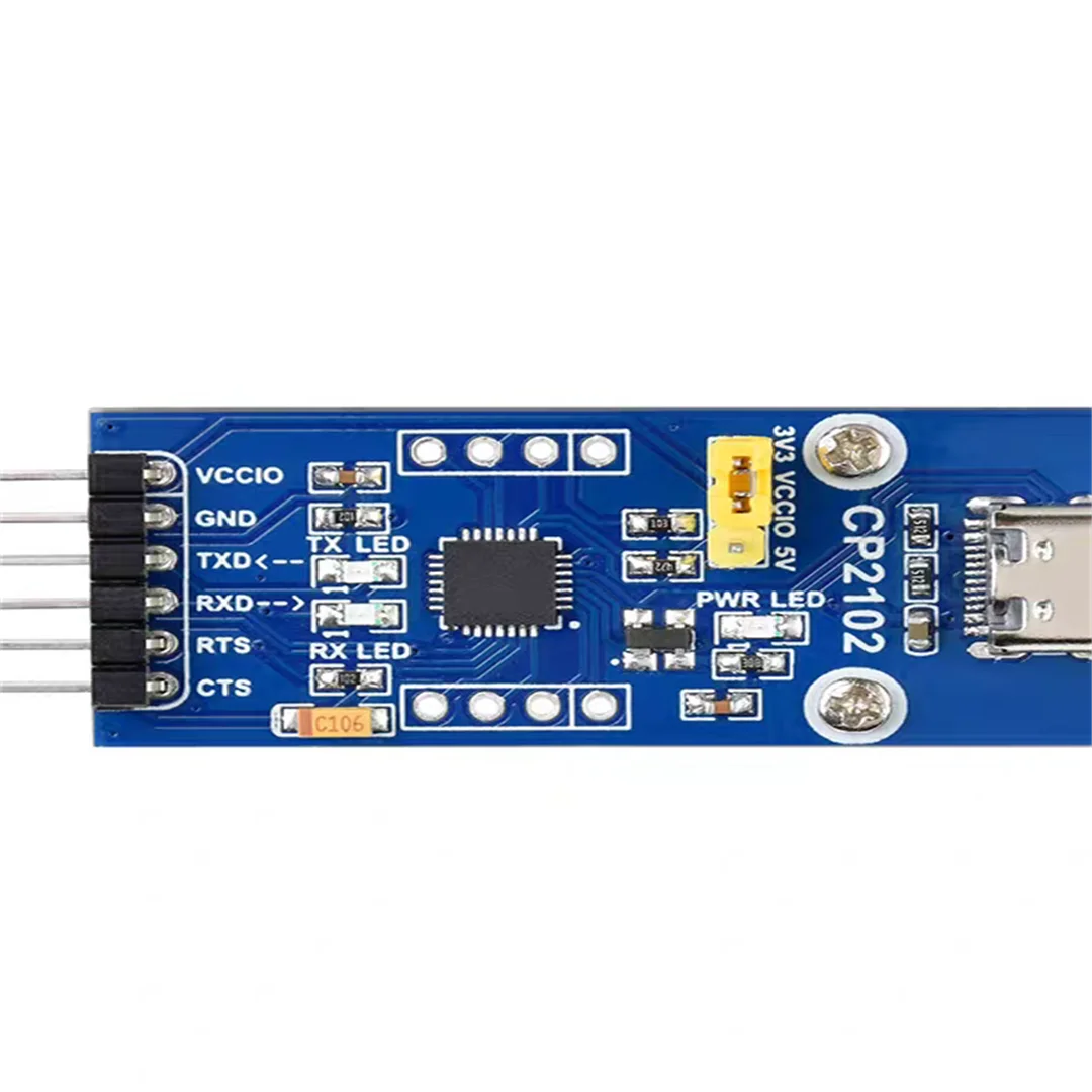 Micro Snow USB to Typec CP2102 Serial Port Module USB to TTL USB to Serial TTL 5V/3.3V
