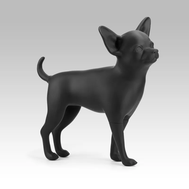 

Chihuahua dog model fiberglass material pet clothes model store display prop dog
