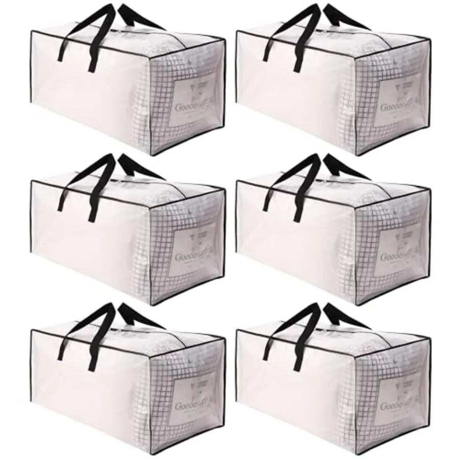 

Очень большие сумки для переезда с прочными молниями и ручками для переноски, сверхпрочные сумки-тоуты для хранения, экономящие место, для переезда и хранения, складные.