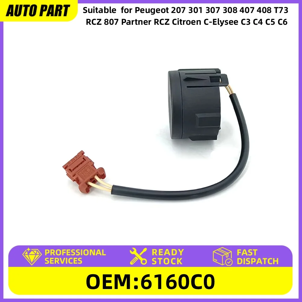 Suitable for Peugeot 207 301 307 308 407 408 T73 RCZ 807 Partner RCZ Citroen C-Elysee C3 C4 C5 C6 6160C0 Transponder Antenna