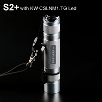 Silver Flashlight Convoy S2 Plus with KW CSLNM1.TG White Light Led Linterna 18650 Flash Torch Light Camping Fishing Work Light