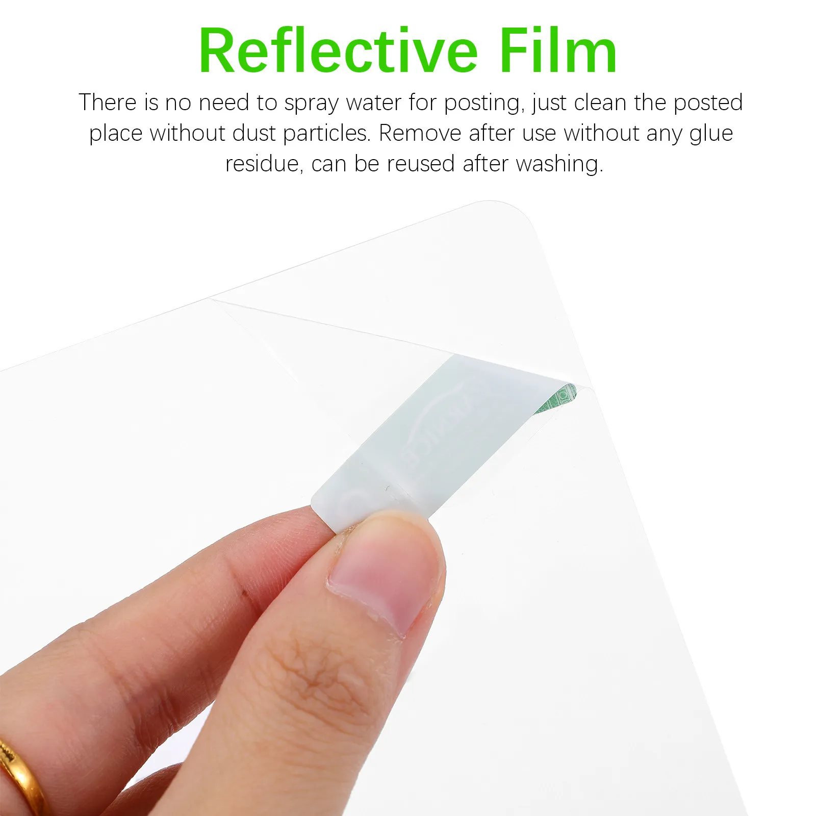 2Pcs Car Navigation Anti Glare Reflective Film GPS Display Screen Protector Scratch Resistant Fingerprint Proof Sunlight Glare