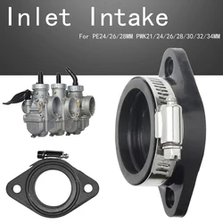 Carburetor Rubber Adapter Inlet Intake Pipe For MIKUNI VM24 OKO KOSO KEIHIN PWK PE24 26 28 21mm 24mm 26mm 28mm 30mm 32mm 34mm