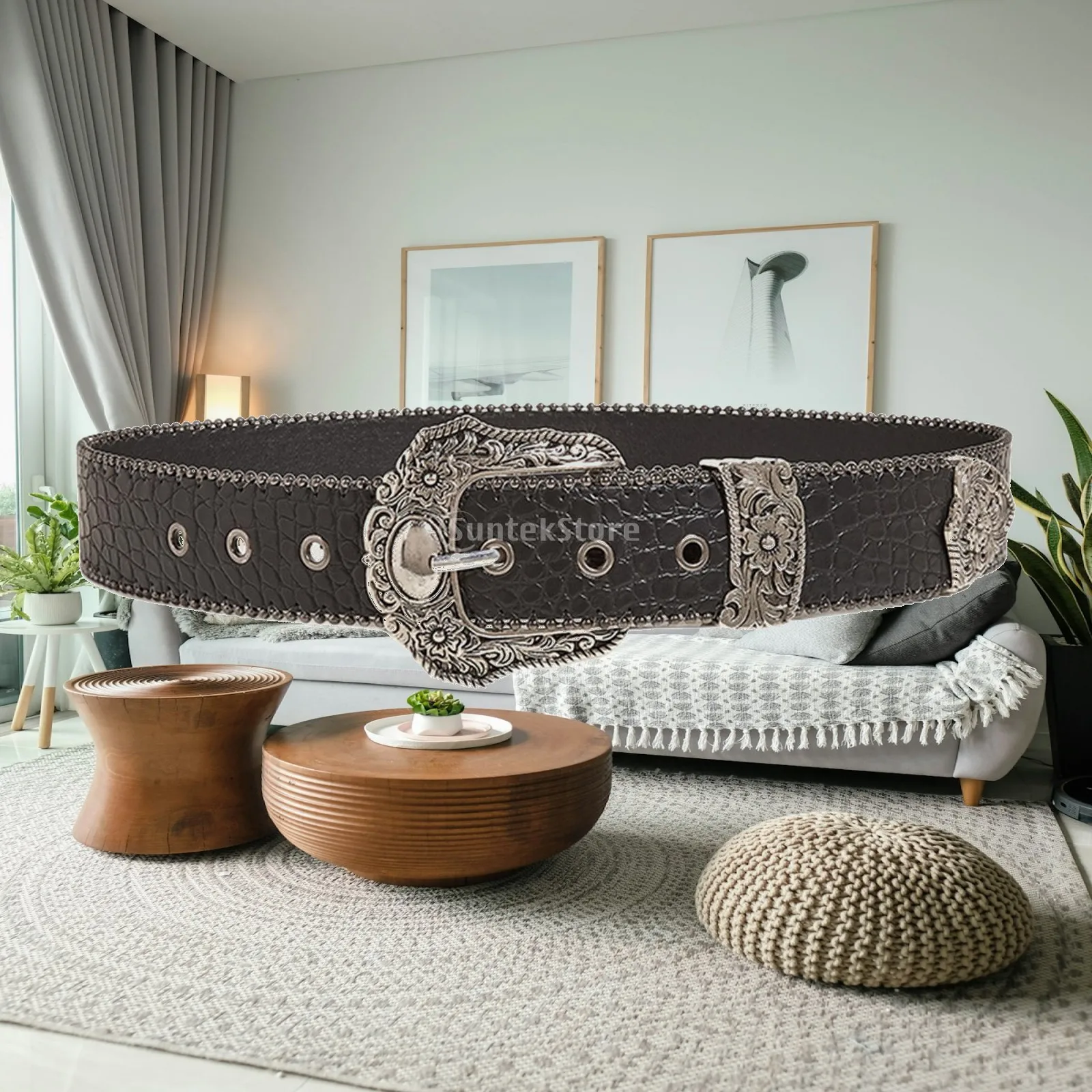 Fashion Waist Belt Single Eyelet Women Buckle Belt for Daily wearing Jeans