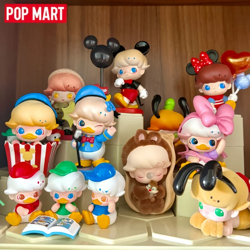 

POP MART оригинальная серия Dimoo World X Disney, слепая коробка, игрушки, милая милая загадочная коробка, кукла-дель, мультяшное украшение, модная игрушка в подарок