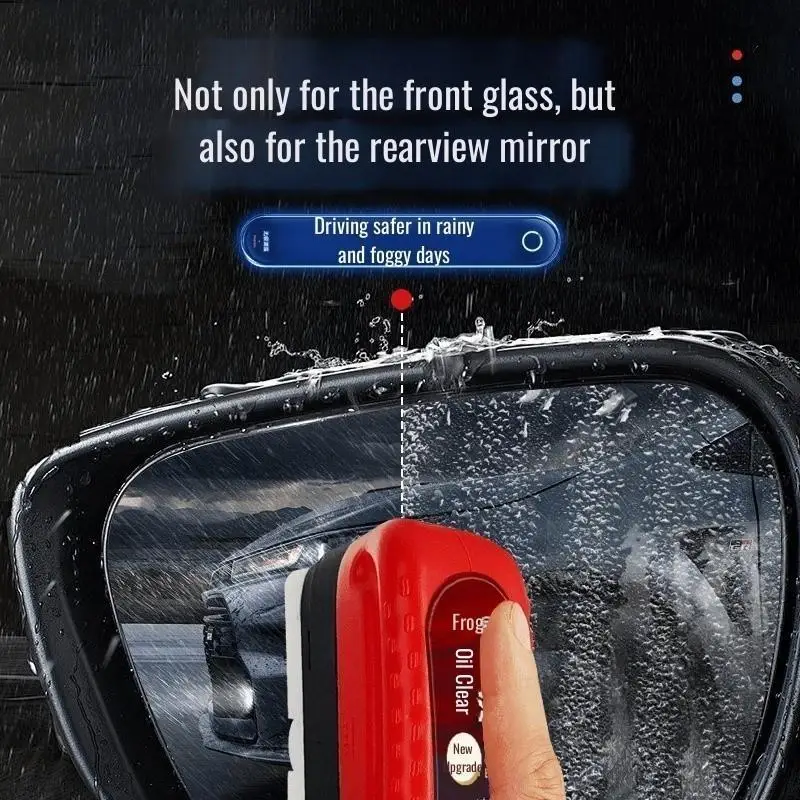 Car Glass Oil Film Cleaning Brush Effective Stain Removal Clear View Perfect For Auto Windshield Daily Car Care