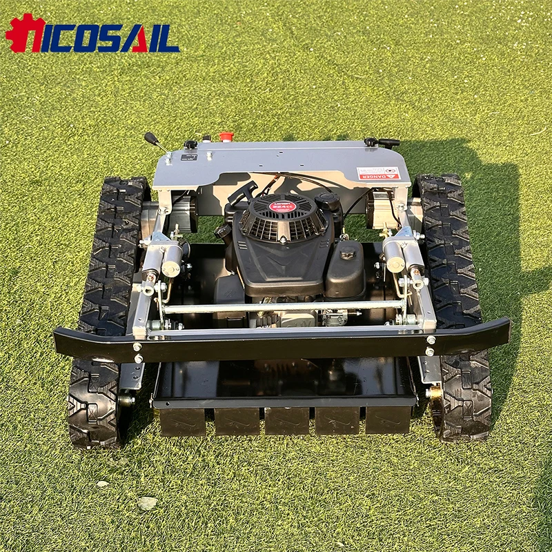 

Professional Manufacturer Chinese machinery Brushless Remote Control Lawn Mower Robot with Track Farm Garden Home Orchard