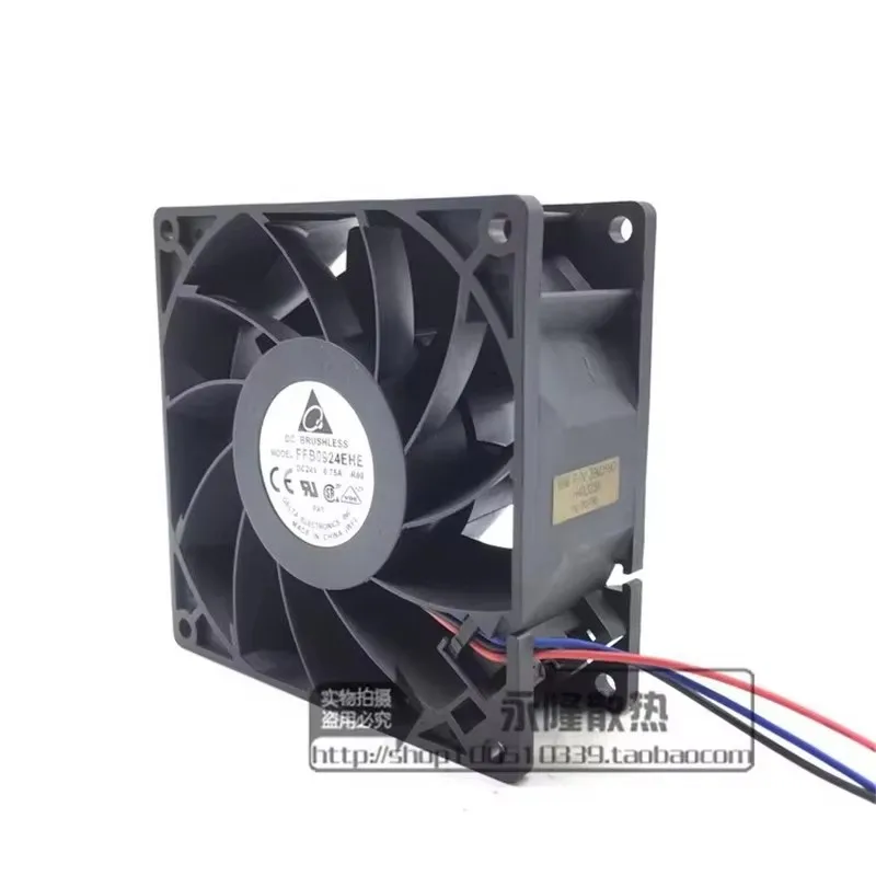 Original 24V 0.75A FFB0924EHE 90 * 90 * 38MM 9CM high air volume frequency converter cooling fan 3