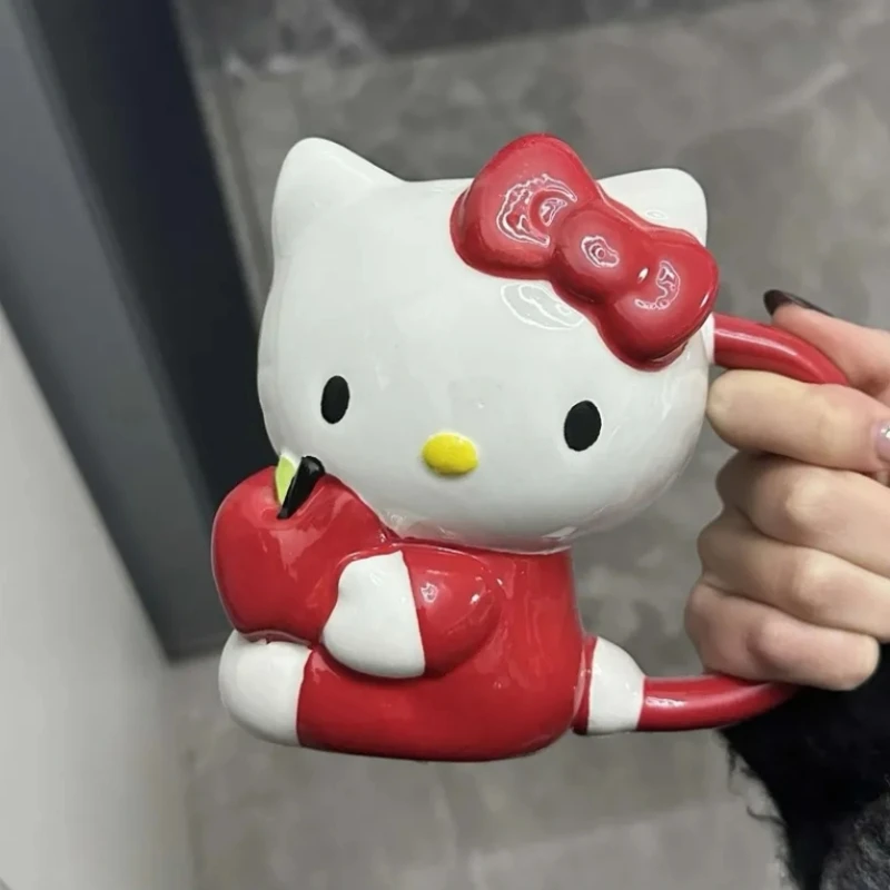 

Miniso Sanrio Hello Kitty Ceramic Cartoon Cute Water Mug Creative Explosions Cartoon Surrounding.