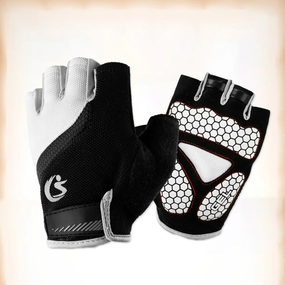 

1Pair Outdoor Sports Gloves Half Finger Non Slip Breathable Workout for Cycling Climbing Fishing Riding Fitness Lightweight