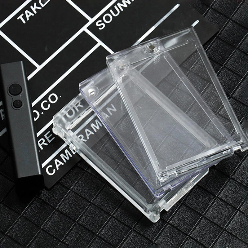 トレーディングカード用磁気カードホルダー ハードケースプロテクター アクリル透明保護スリーブ ゲーム野球スポーツカード用