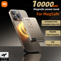 Xiaomi Magnetic Power Bank Ultra Thin PD20W Wireless Fast Charging High Capacity 10000mAh Slim Portable Power Bank For Magsafe