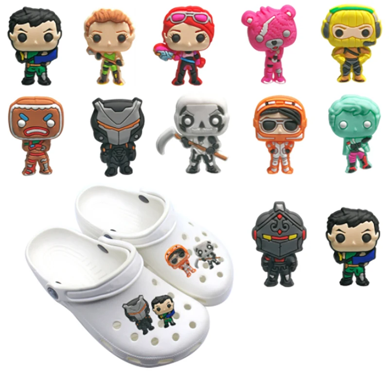 10-21 Stück Spielcharaktere Beliebte Schuh-Charms Cartoon-Schuhzubehör Dekorative Schnallen Passend für Clogs Sandalen Armbänder Accessoires – Detail 7