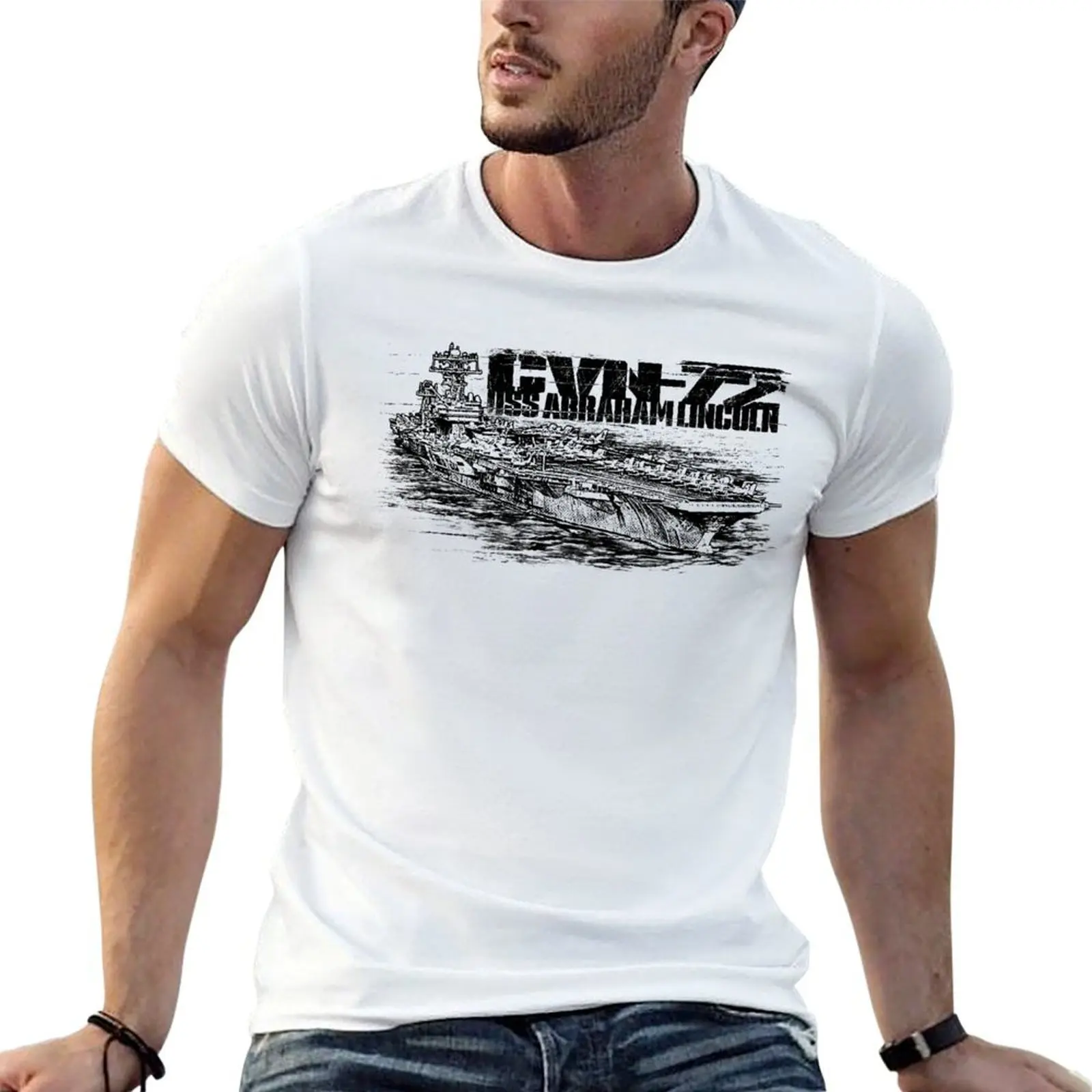 

(CVN-72) t graphic for t designer luxury man shirts Abraham T-Shirt Lincoln shirts shirt vintage man USS t