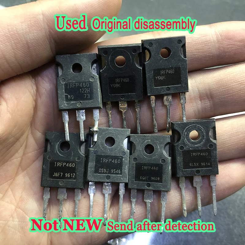 Used 10pcs IRFP460 IRFP450 IRFP460A IRFP460N IRFP460Z IRFP460LC IRFP450A IRFP450LC IRFP450Z 20A 500V TO-3P Original disassembly