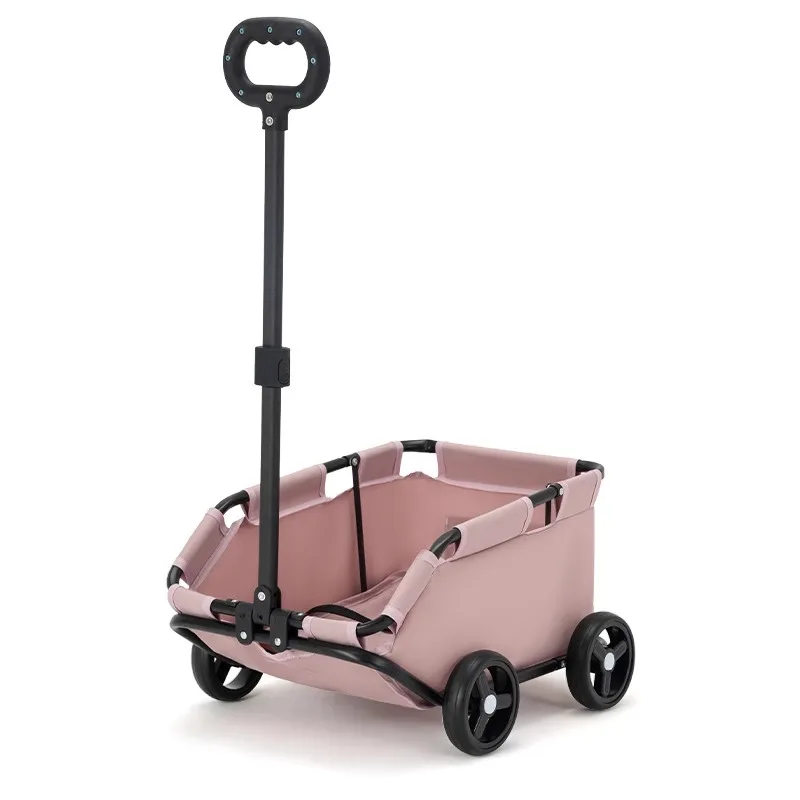 

Multi-Function Outdoor Travel Trolley 360 Degree Rotation Portable Folding Pet Small Animal Cart Colorful Shopping Camping Wheel