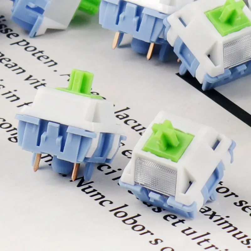 QingSu Switch Tactile Pre-Lubed 5 Pins HotSwap LY Stem Advance Large Paragraphs WingTree Switches For Mx Mechanical Keyboard