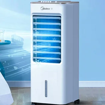 Midea 조용한 에어컨 선풍기, 가정용 물 스프레이 휴대용 쿨러, 미니 AC 에어 쿨 선풍기, 220V 