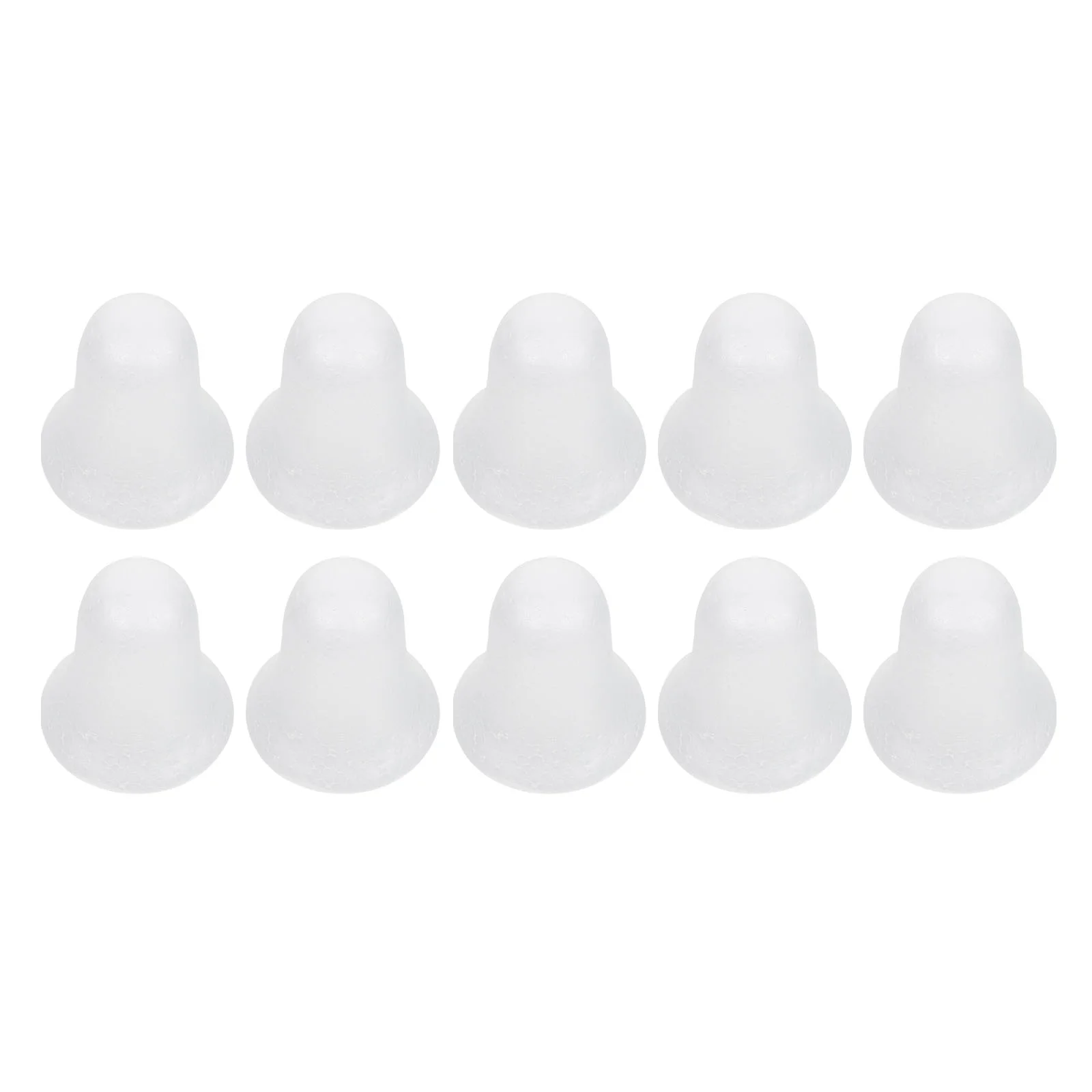 10 Pcs Cake Decorations Bubble Bell Unfinished Christmas Hanging Pendant Light Post DIY Shape White Xmas Tree Ornament Child