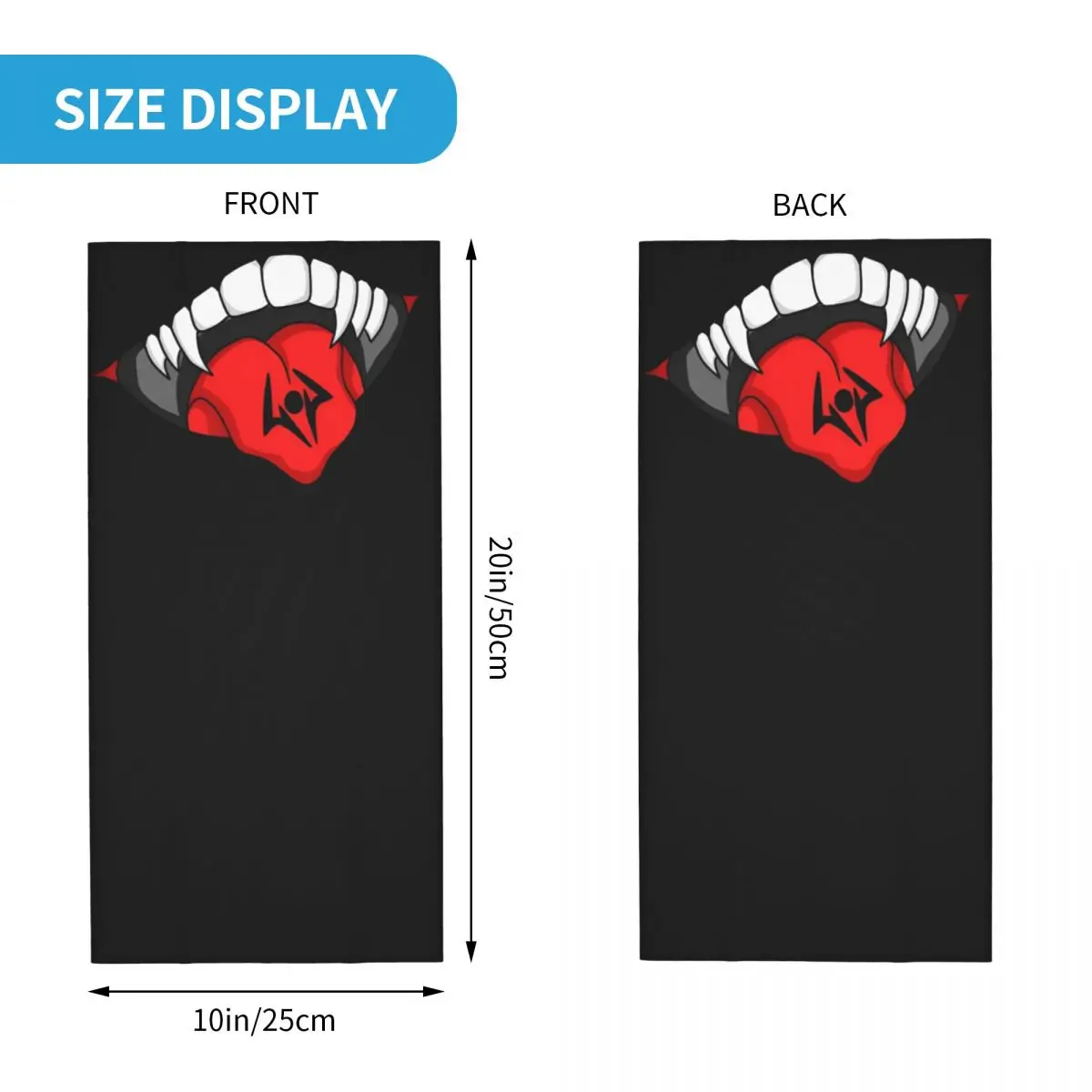 Unisex Jujutsu Kaisen impresso lenço, Bandana, Bandana, Capa, Comic Mask, Multifuncional, Headband, Ao ar livre, Esportes, Boca, Inverno