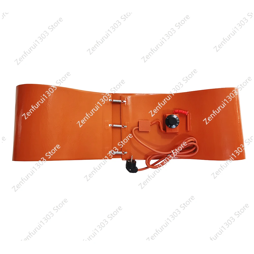 200L Oil Drum Heater 1740x250MM 220V 3000W Oil Gas Tank Metal Barrel Electric Silicone Heating Belt 30-150℃ with EU Plug