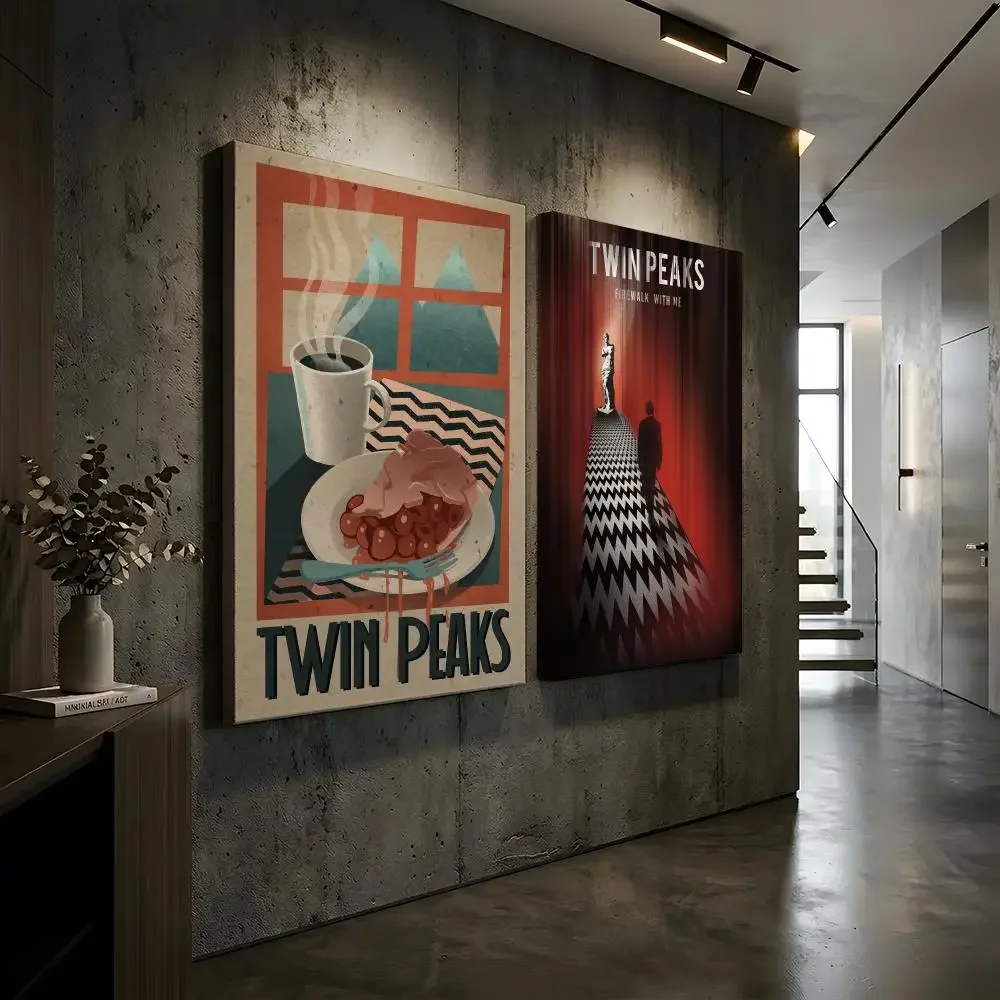 Classic Vintage Movie Twin PeaksFire Walk With Me Framed Painting Canvas Wall Art Inner Frame Waterproof Home Decor Living Room