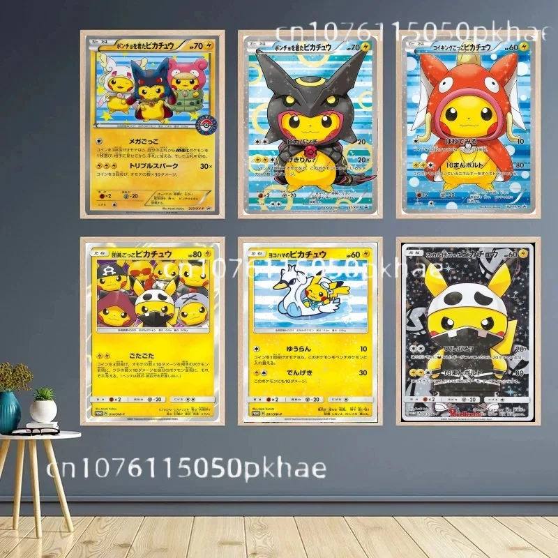 

Pokemon Pikachu Cosplay Anime Character Canvas Painting Wall Art Prints Living Room Decor Posters Children Gift