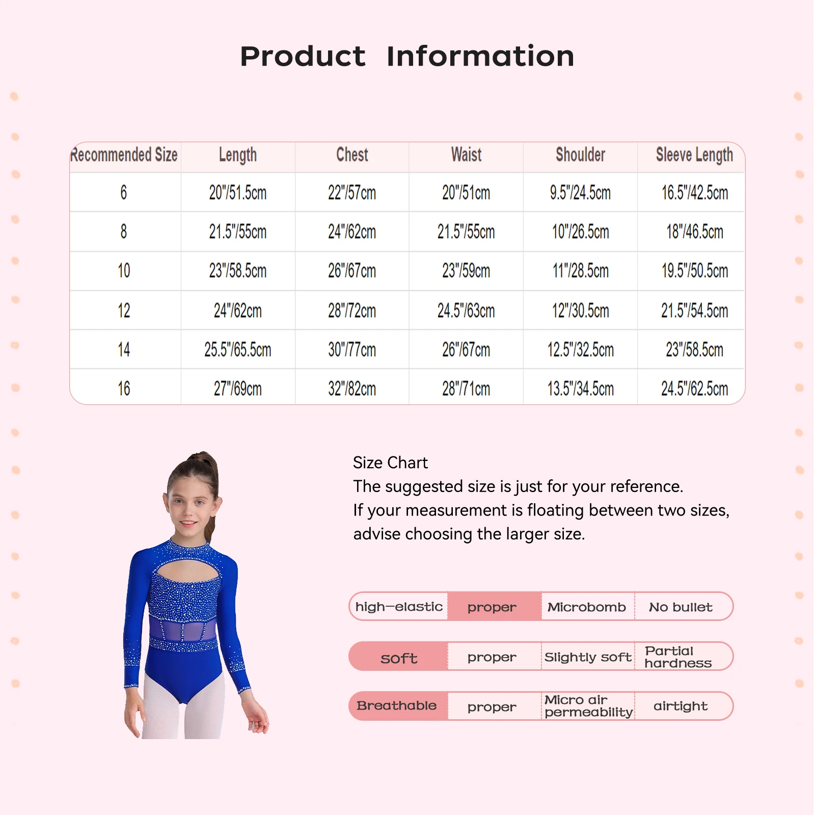 الفتيات الجمباز الرقص رداء رقص الباليه لامعة الراين الشكل التزلج البهلوانية بذلة طويلة الأكمام انقطاع ارتداءها Dancewear