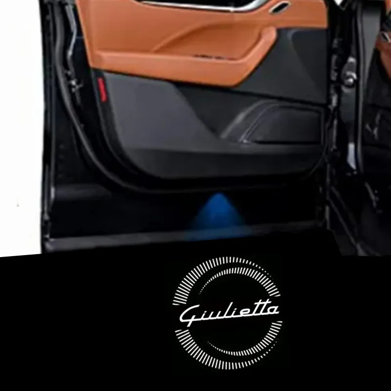 Proyector Led para puerta de coche, luz de cortesía, luz de bienvenida para Alfa Romeo Giulietta 2011-2017 2018 2019 2022 2021 2020, accesorios, 2 uds.