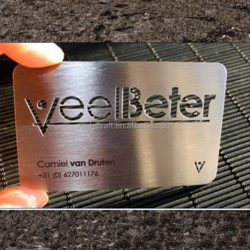 custom.Customized Etched Stainless Steel Metal Business Personal Card ID Card and Kind of Postcard Design